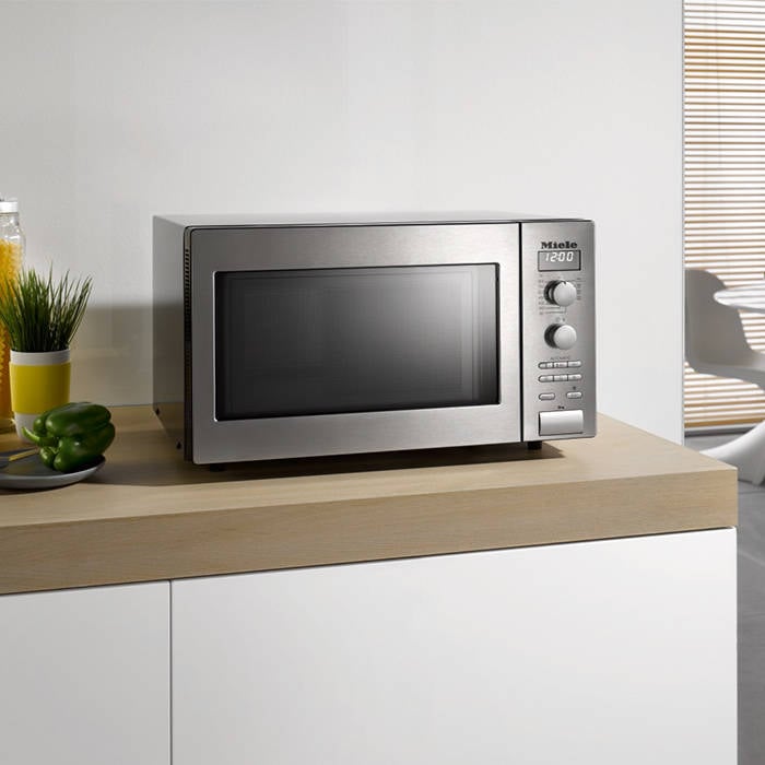 Miele ContourLine M6012 CleanSteel Microwave with Grill 