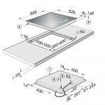 Miele KM3010 gas hob 4 burner