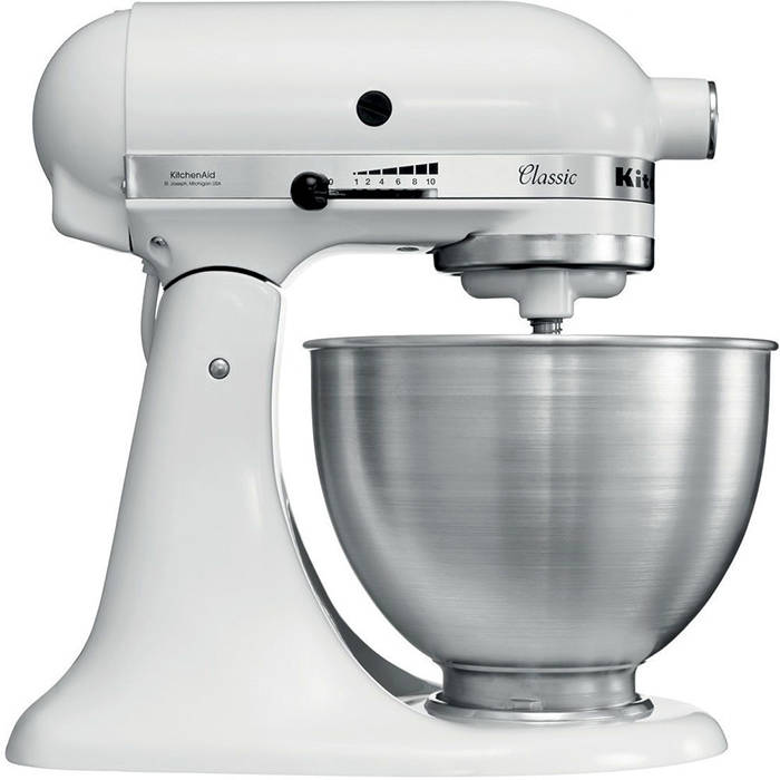 K455SB White KitchenAid Stand Mixer 4.3L 1