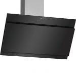 D95IHM1S0B Neff cooker hood angled black glass 1