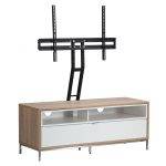 ADCH1135 Alphason TV Cabinet 1135mm Chaplin White Light Oak 4