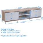 Alphason ADCH1600WHT Shelf Unit