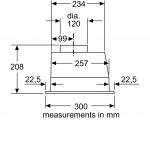 Bosch DLN53AA70B Built In Canopy Extractor