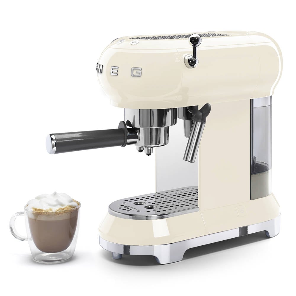 Smeg ECF01CRUK cream espresso coffee machine
