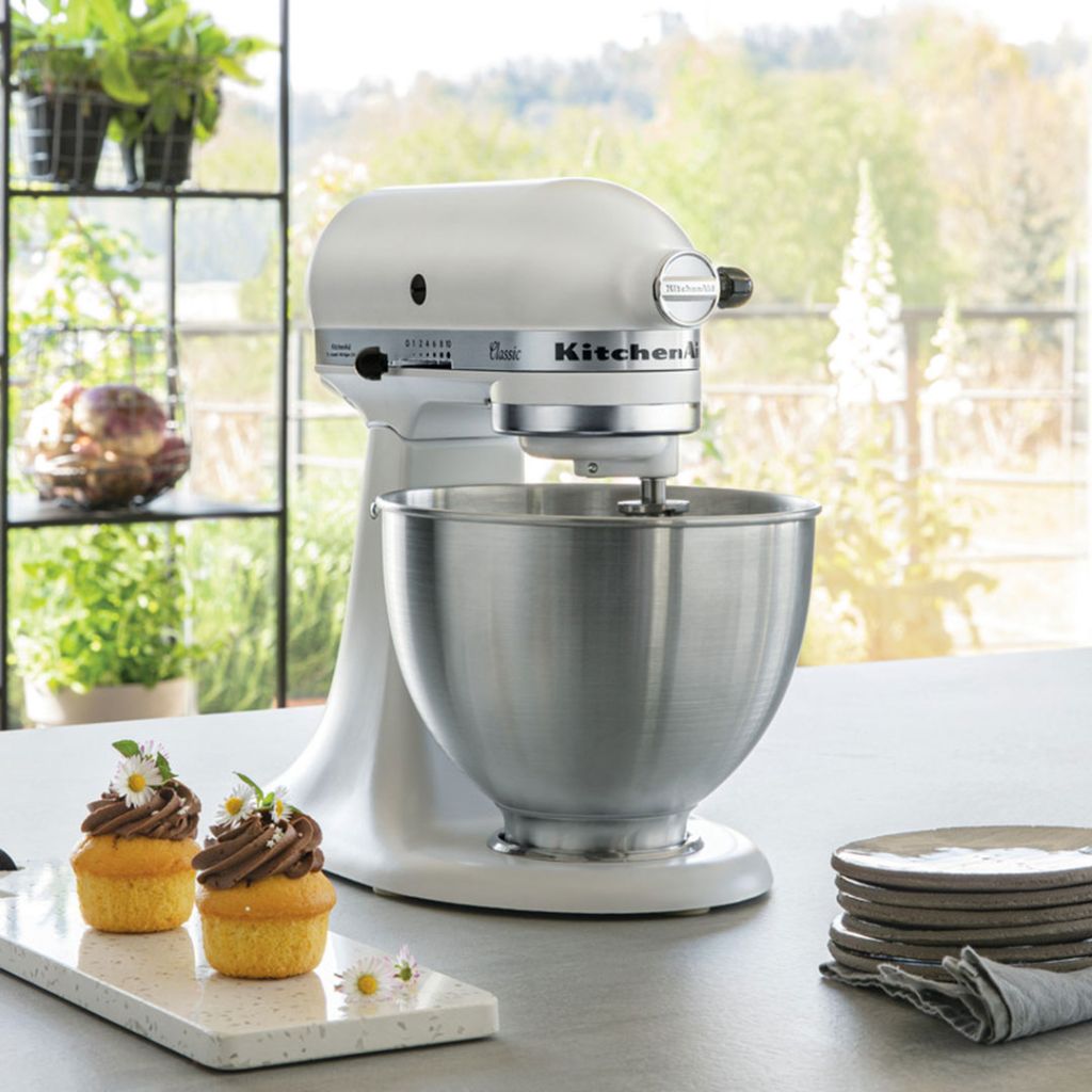 KitchenAid Classic Stand Mixer 4.3L White 5K45SSBWH Snellings