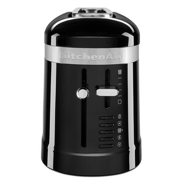 KitchenAid Onyx Black long 2 slice toaster