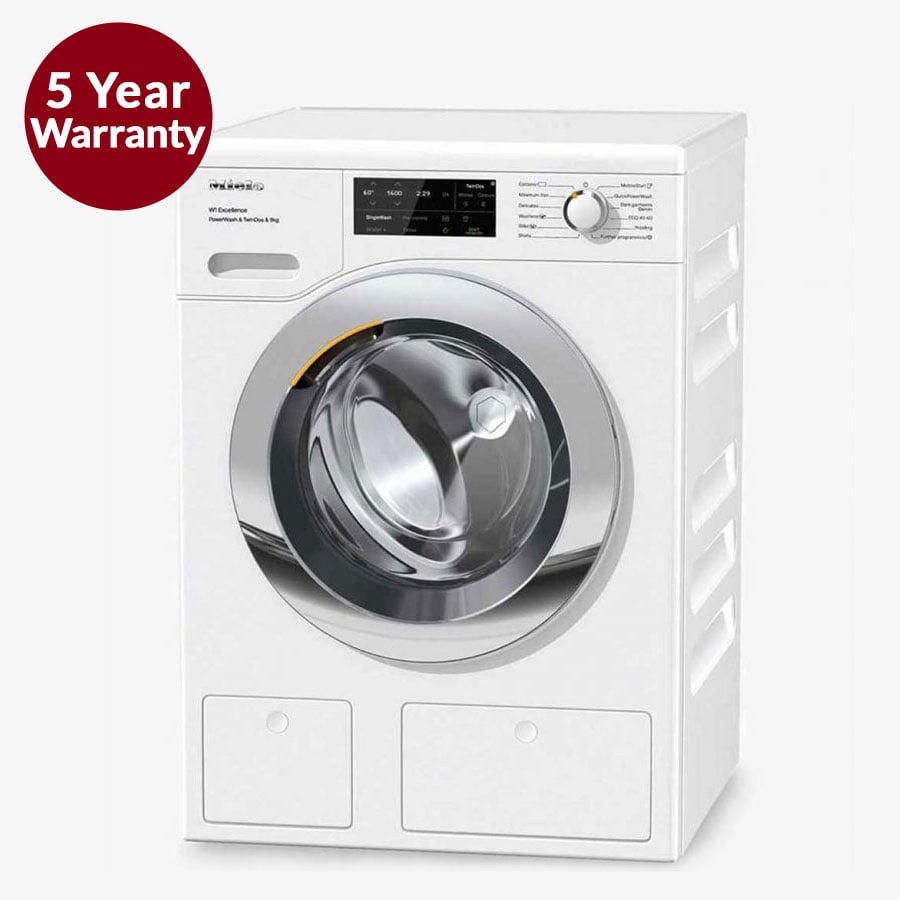 Miele WEI865 washing machine 5 year warranty
