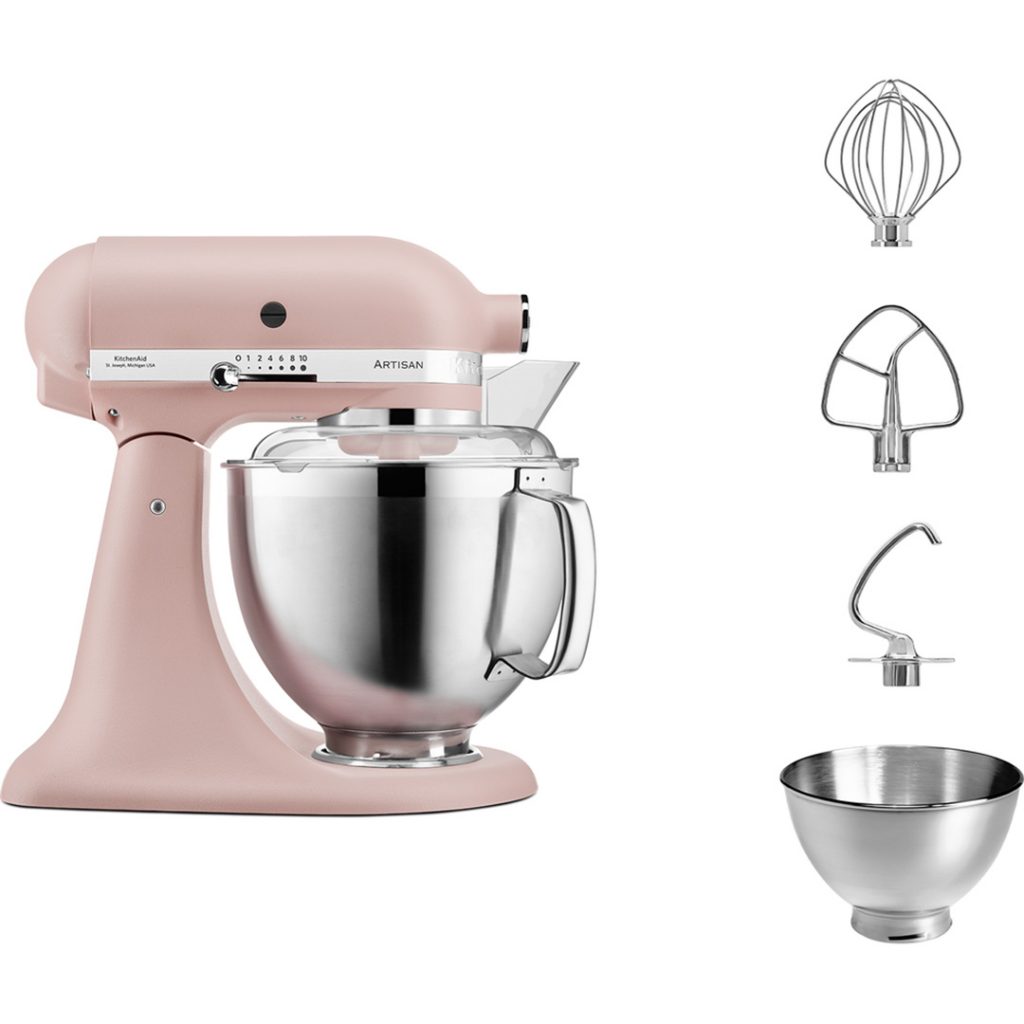 KitchenAid Artisan 185 Stand Mixer Feather Pink 5KSM185PSBFT