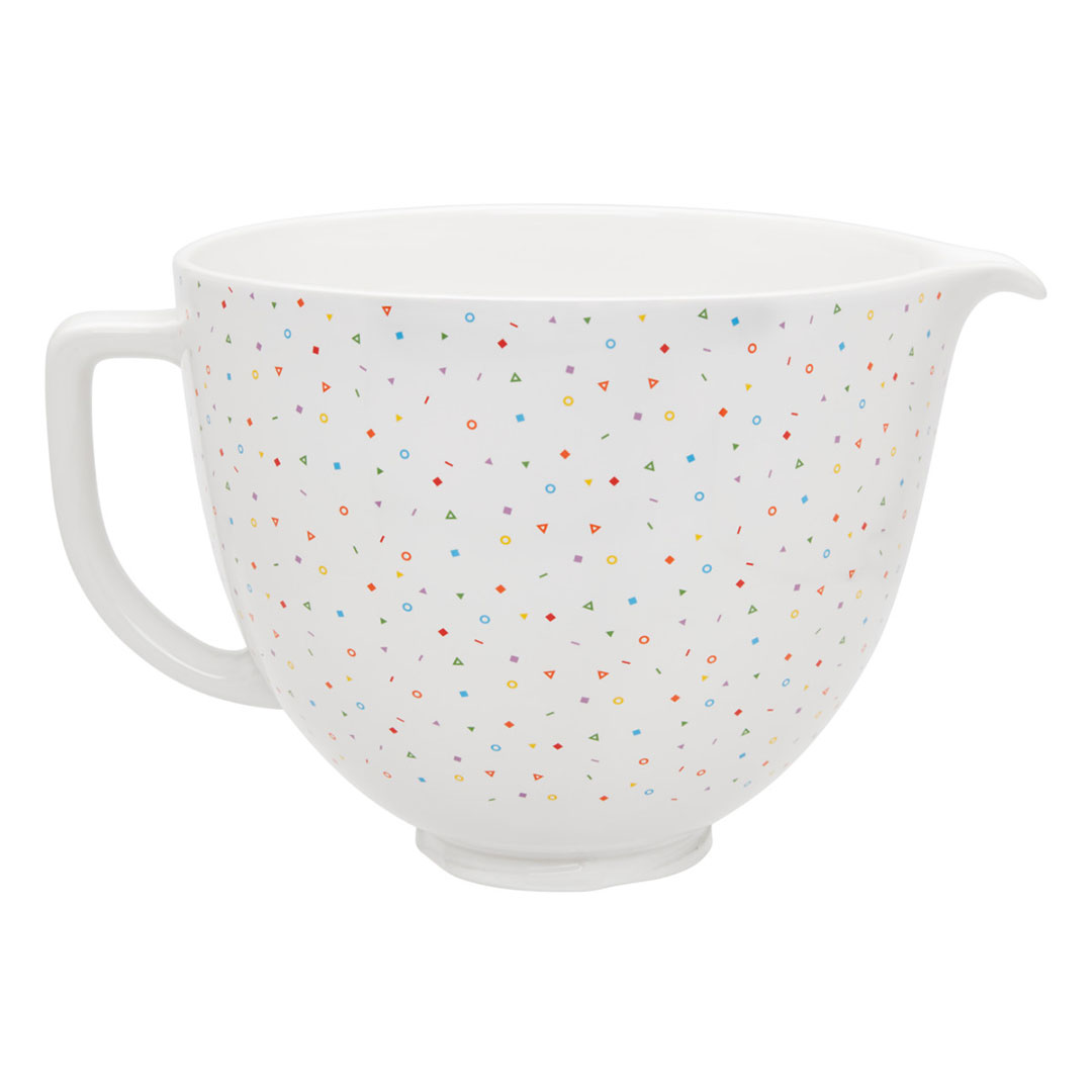 Kitchenaid confetti sprinkle ceramic bowl