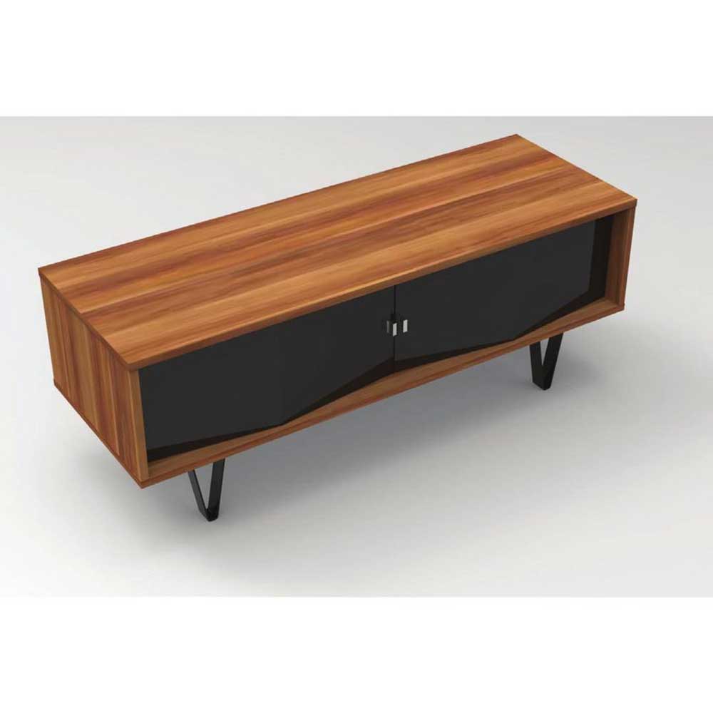 Off The Wall Chevron 1300 TV Cabinet in Walnut