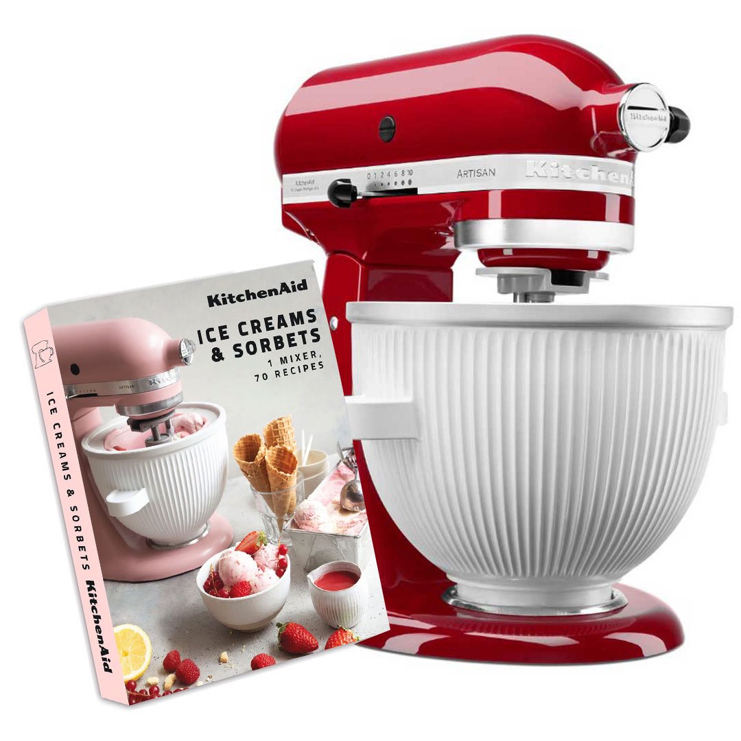 kITCHENaID ICE CREAM MAKER ATTACHMENT WITH FREE BOOK