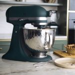 KitchenAid pebble palm stand mixer with quilted metal bowl, limited edition