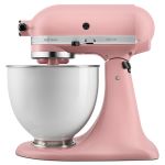 KitchenAid dried rose stand mixer with white bowl - limited edition