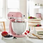 KitchenAid dried rose stand mixer with white bowl - limited edition