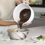 KitchenAid white choco ceramic bowl