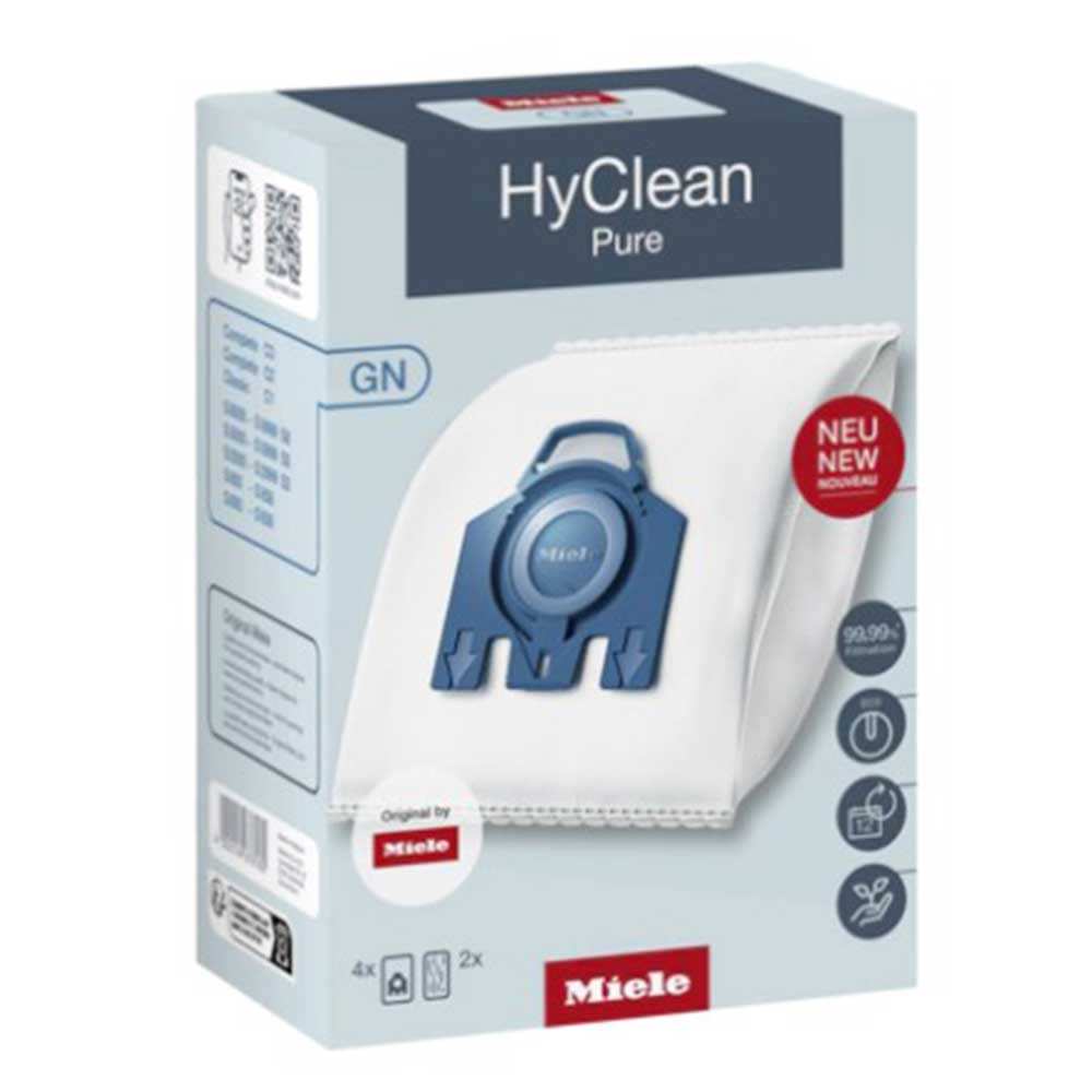  Miele AirClean 3D Efficiency Dust Bag, Type GN, XL Value Pack,  8 Bags and 4 Filters