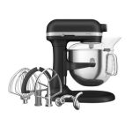 KitchenAid 6.6l cast iron black lift stand mixer - 5KSM70SHXBBK