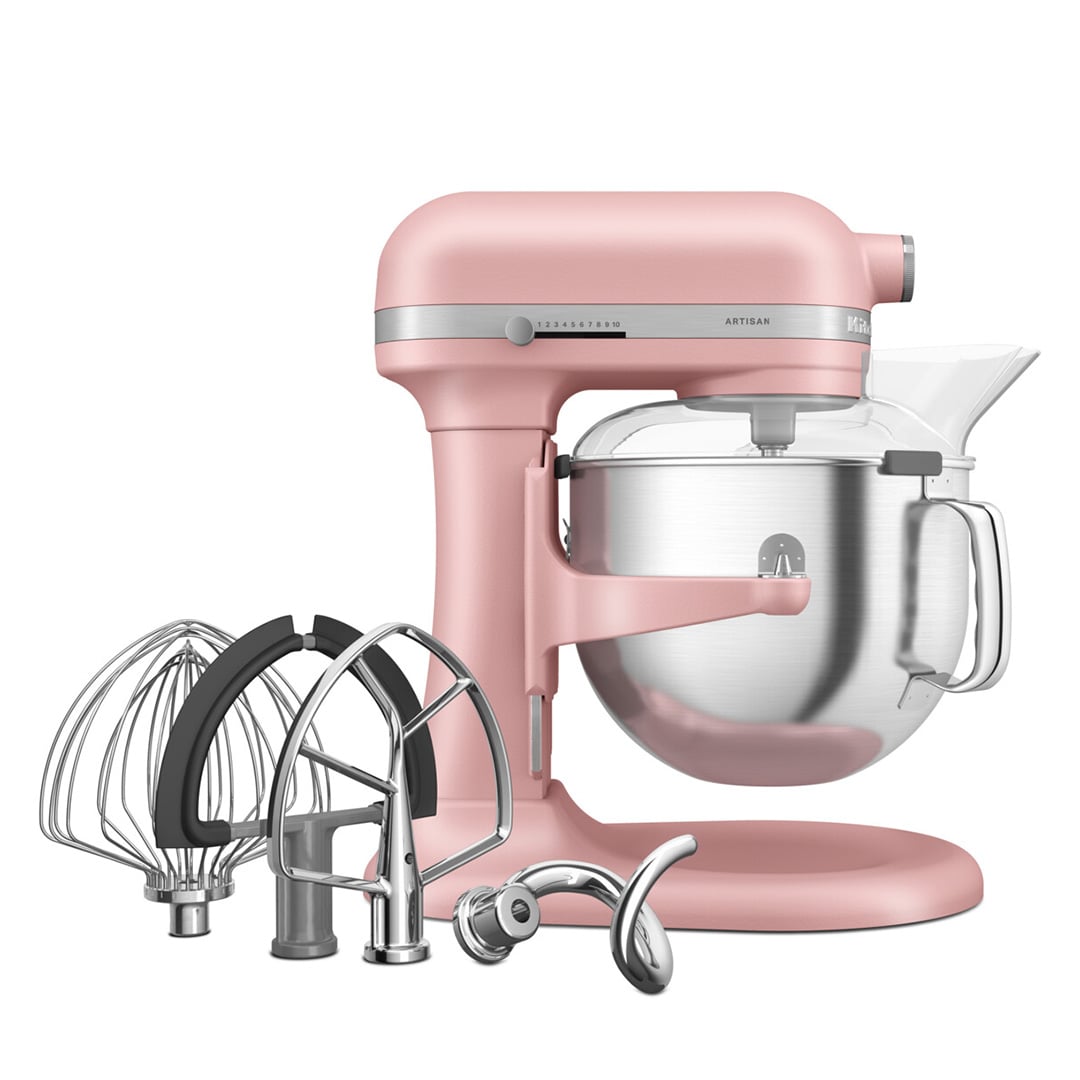KitchenAid Artisan 6.6L Bowl Lift Stand Mixer Dried Rose - 5KSM70SHXBDR