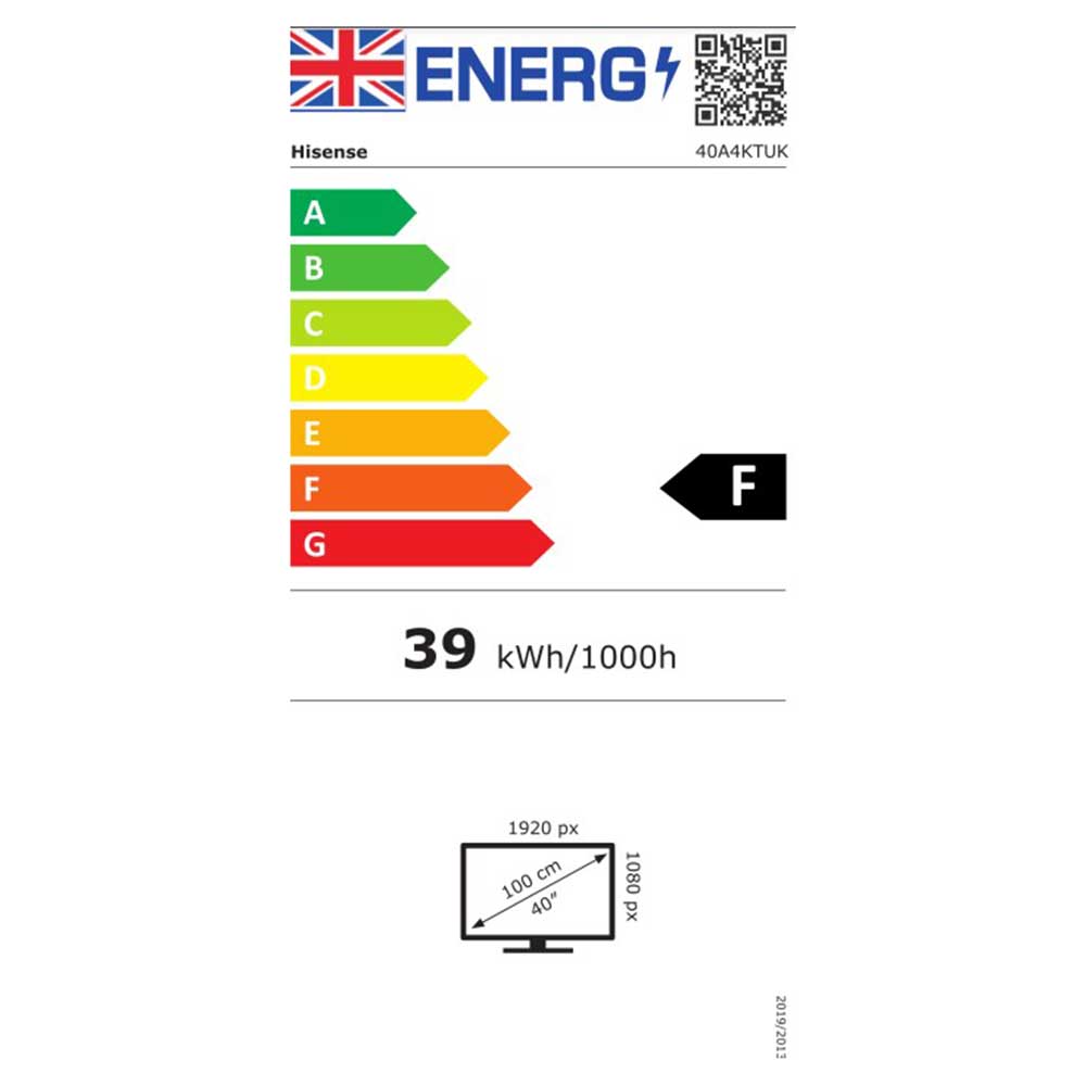 Hisense 40 Inch FHD VIDAA Smart TV 40A4KTUK - Natural Enhancer, HDMI, Share  to TV, and , Freeview Play, Netflix and Disney+ (2023 New Model)