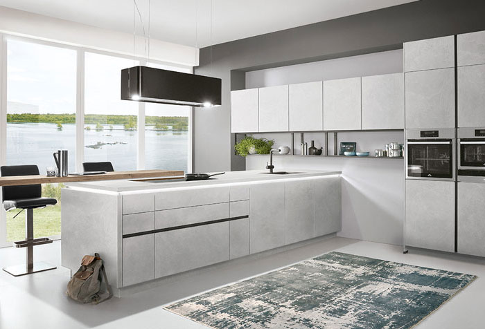 Nobilia kitchens - StoneArt 304
Stone grey slate reproduction