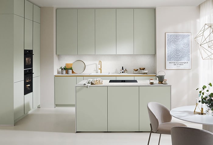 compact handleless kitchen design