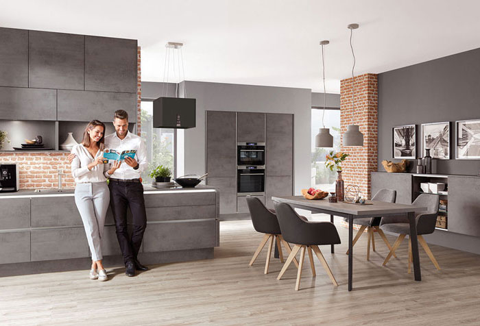 Nobilia kitchens - RIVA 889
Concrete Slate Grey