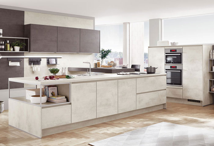 Nobilia kitchens - RIVA 891
White Concrete reproduction