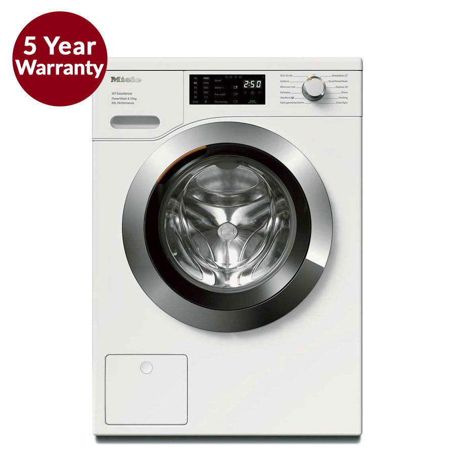 Miele WEK365 washing machine 5 year warranty