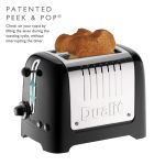 Dualit Lite 2 slot toast in gloss black