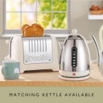Dualit lite 2 slot toaster in canvas white
