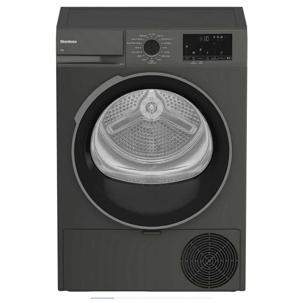 Blomberg LTA18321G Heat Pump Tumble Dryer 8kg Load - Graphite