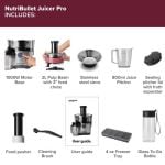 Nutribullet NBJ-200 Juicer Pro Silver Whats Included