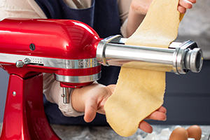 KitchenAid candy apple, stand mixer, pasta making.