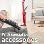 Bosch BBH3ZOOGB Serie 4 ProAnimal 2-in-1 Cordless Vacuum Cleaner - 55 Minutes Run Time - Red