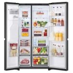 LG GSLC40EPPE 50/50 Total No Frost American Fridge Freezer - Matte Black