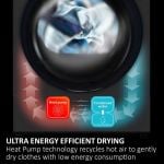 Haier HD80-D357U1 8kg Heat Pump Tumble Dryer