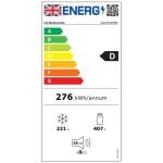 LG GSLE81PBD 50/50 Total No Frost American Fridge Freezer - Black