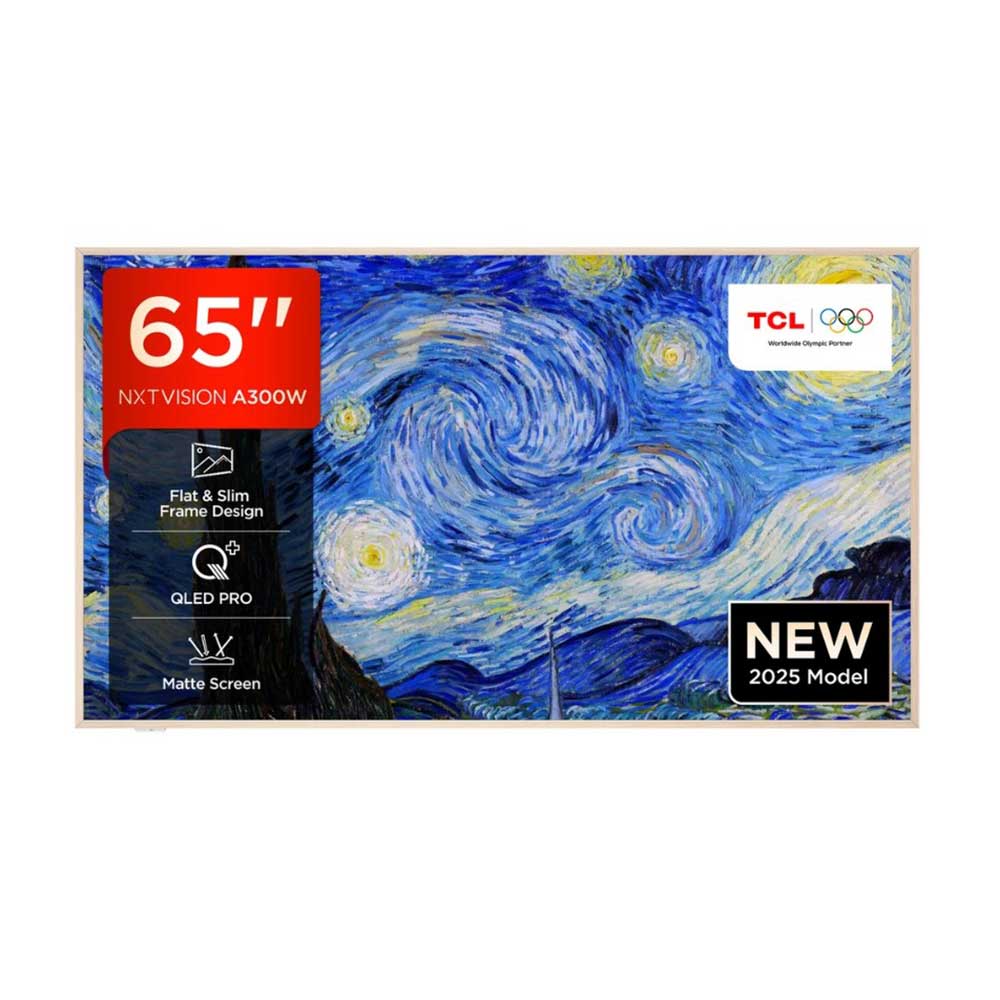 TCL 65A300W-UK 65 Inch 4K Ultra HD TACL NXTVISION 7QLED PRO HDR Google TV