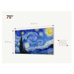 TCL 75A300W-UK 75 Inch 4K Ultra HD TACL NXTVISION 7QLED PRO HDR Google TV