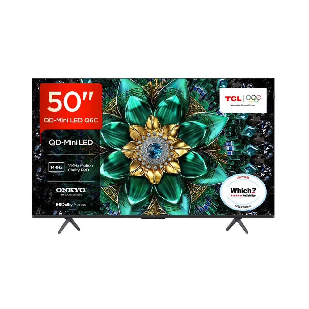 TCL 50Q6C-UK (2025) 50 inch 4K Ultra HD QD-MINI LED Google TV