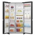 Hisense RS840N4WCE 60/40 Frost Free American Fridge Freezer - Black