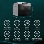 Hisense BI622AXPGUK Built In Electric Single Oven - Black - 77 Litre Capacity