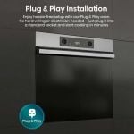 Hisense BI622AXPGUK Built In Electric Single Oven - Black - 77 Litre Capacity