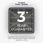 Tower T17190 Vortx 11 Litre Dual Layer Air Fryer - Black with Chrome Trim