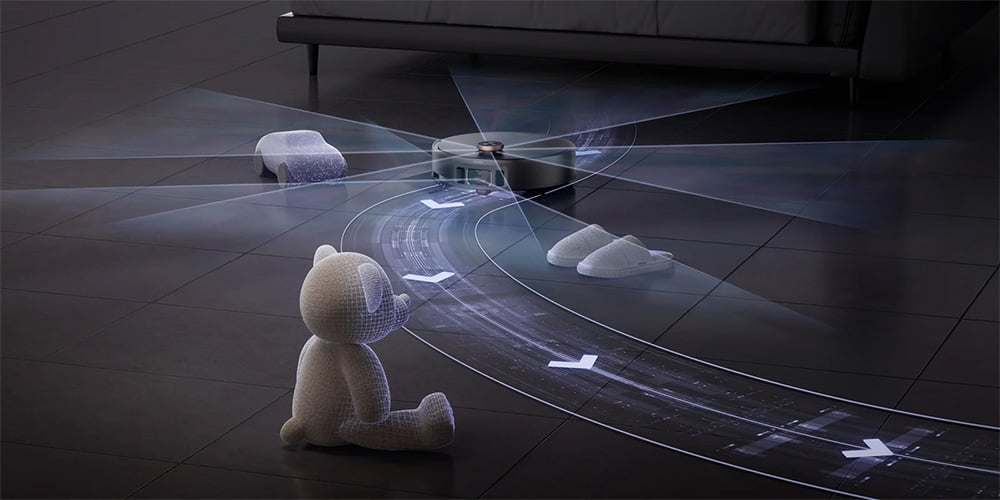 robot vacuum with room mapping