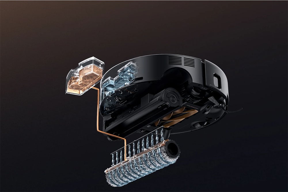 robot vacuum with clean running ater for mopping