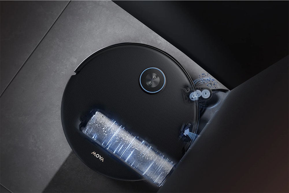 robot vaccum with edge to edge cleaning