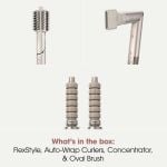 Shark HD426SLUK FlexStyle Air Styler & Hair Dryer for Straight & Wavy Hair - 3 Attachments - Stone