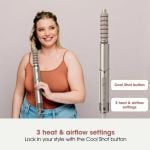 Shark HD426SLUK FlexStyle Air Styler & Hair Dryer for Straight & Wavy Hair - 3 Attachments - Stone