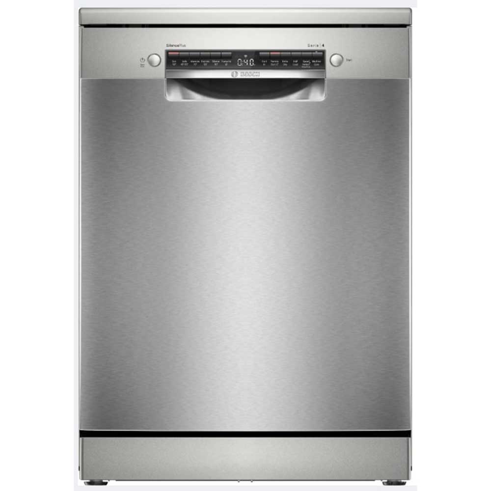 Bosch Series 4 SMS4EMI06G Freestanding Dishwasher - 14 Place Settings - Silver Inox